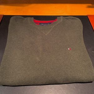 Green Crewneck Tommy Hilfiger Sweater
